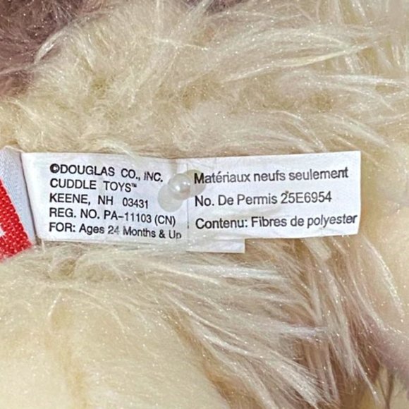 Douglas Cuddle Toys Llama Zephyr 11" Stuffed Animal Plush Alpaca Christmas Hat - Picture 8 of 10